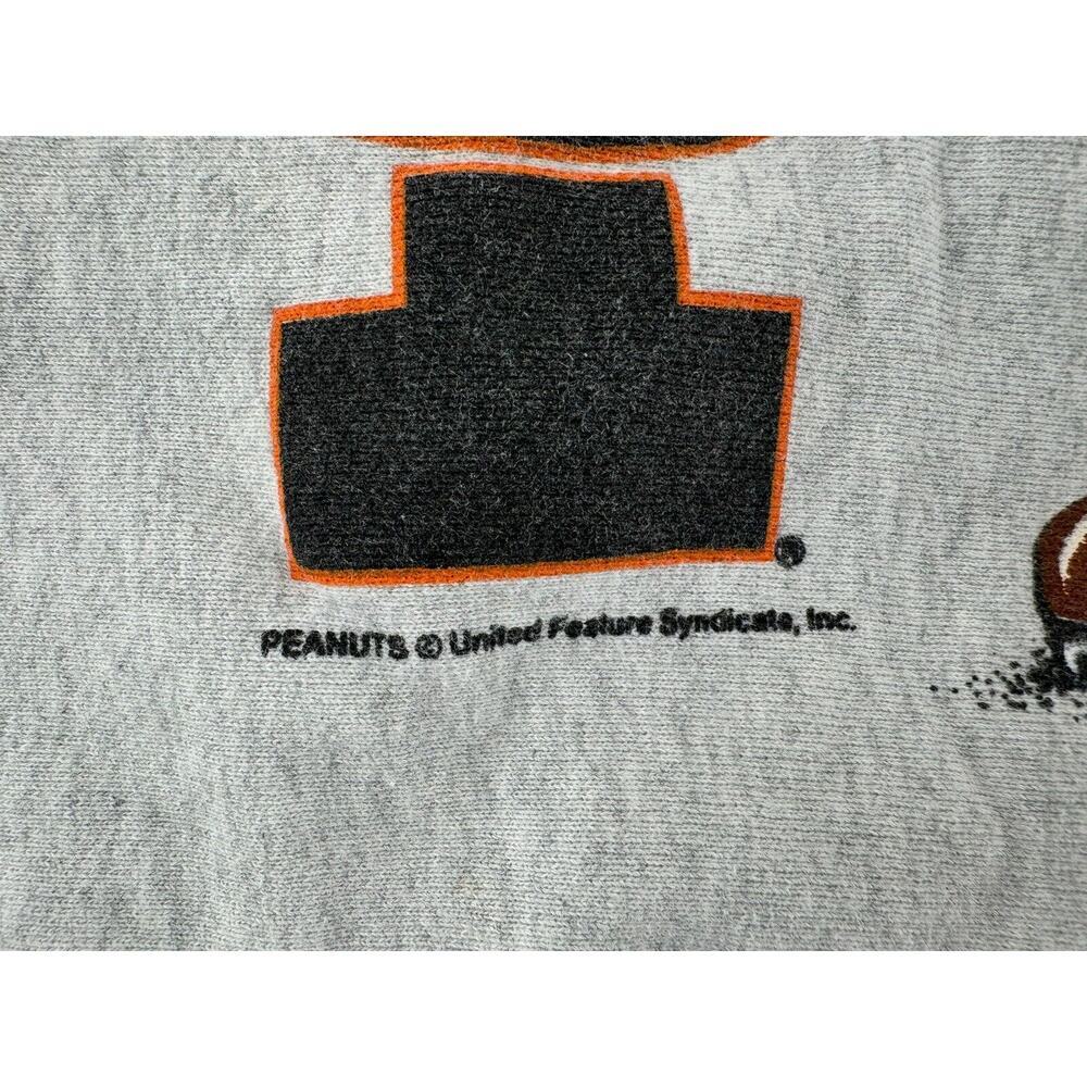 Vtg 90s Tennessee Vols Volunteers Sweatshirt Sz L Snoopy Grey Garment Graphics​ - Picture 8 of 16